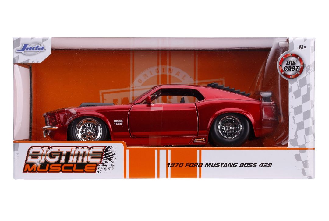 Jada 1/24 "BIGTIME Muscle" 1970 Ford Mustang Boss 429 - Red – image 4