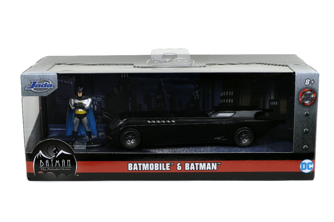 Jada 1/32 "Hollywood Rides" Animated Series Batmobile w/Batman – image 12