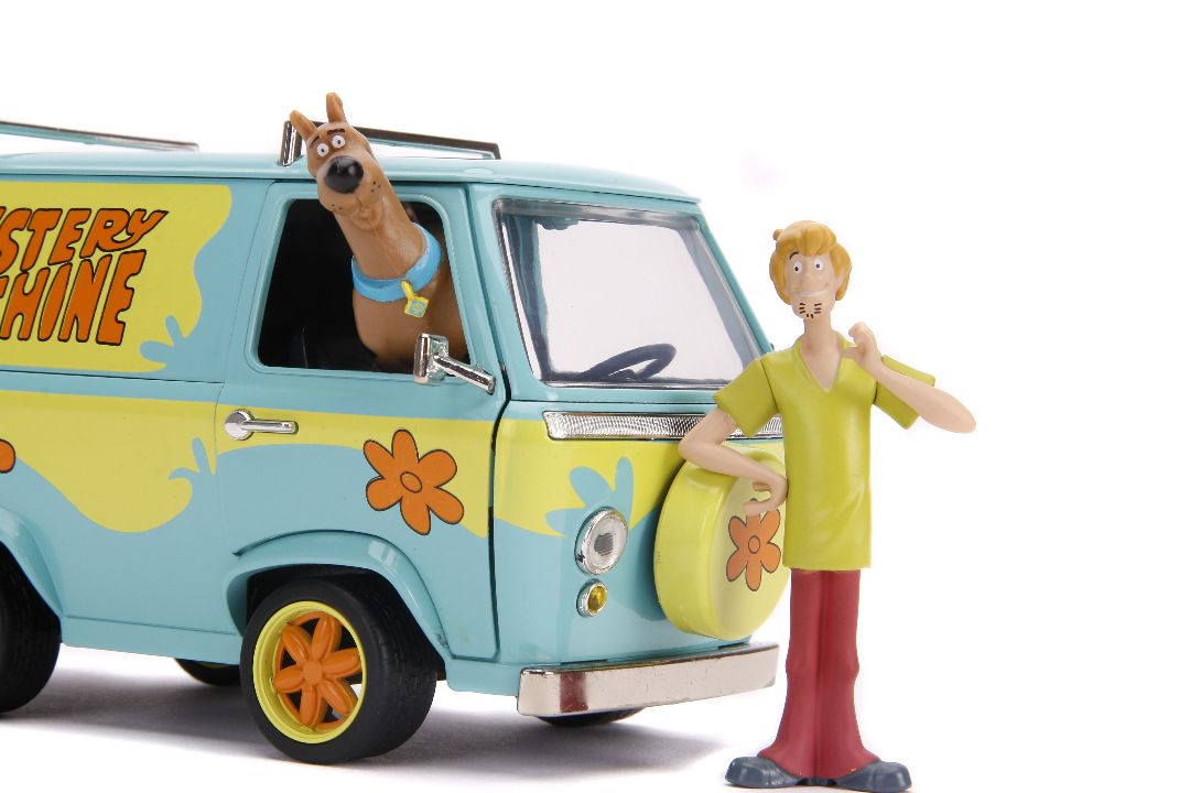 Jada 1/24 "Hollywood Rides" Mystery Machine w/Scooby Doo/Shaggy – image 9