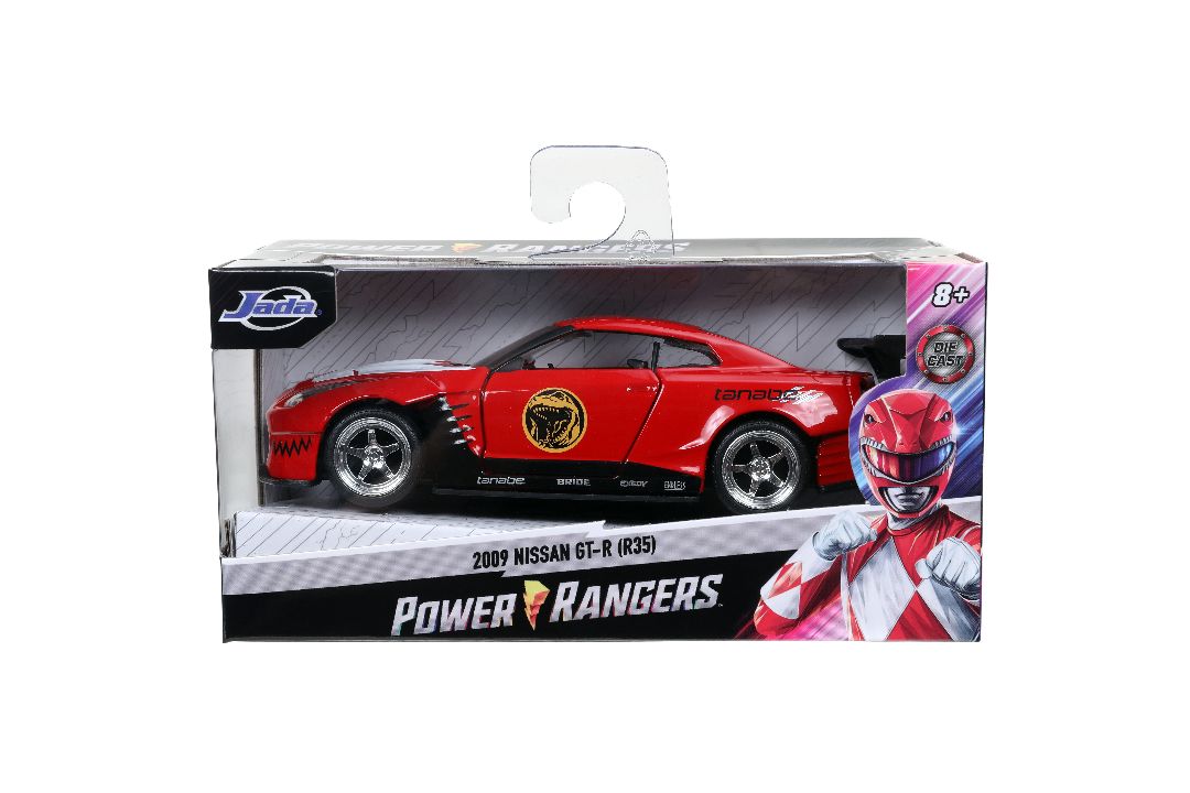 Jada 1/32 "Hollywood Rides" 2009 Nissan GT-R (Red Ranger Theme) – image 11