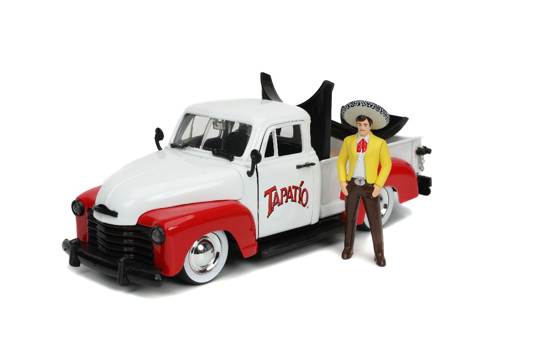 Jada 1/24 "Hollywood Rides" 1953 Chevy Pickup w/Charro Man – image 7