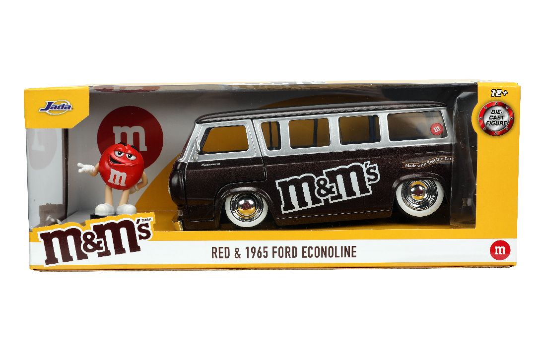 Jada 1/24 1965 Ford Econoline Van with Red M&M's – image 12
