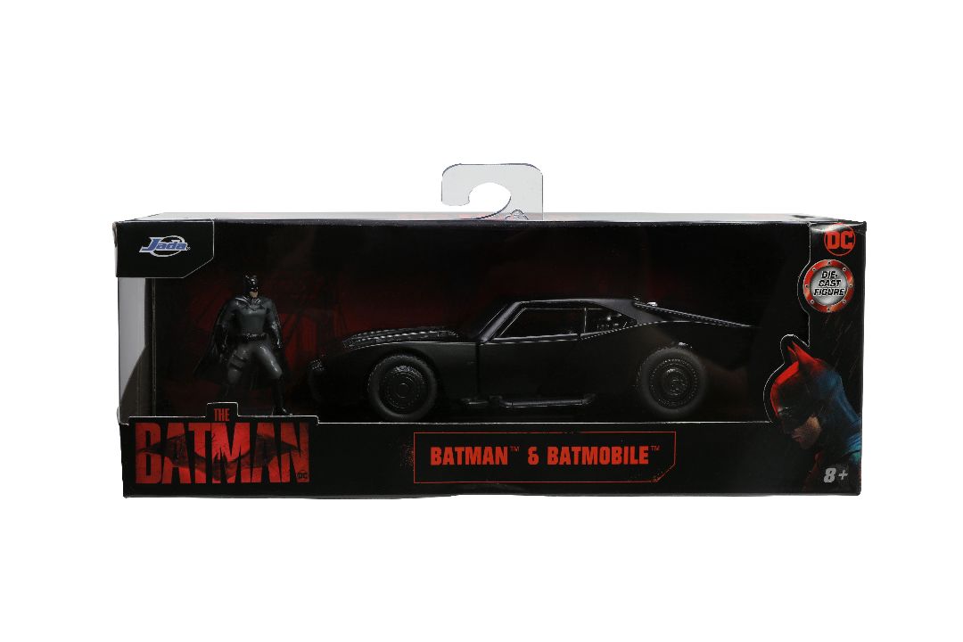 Jada 1/32 "Hollywood Rides" 2022 The Batman Batmobile w/Batman – image 14