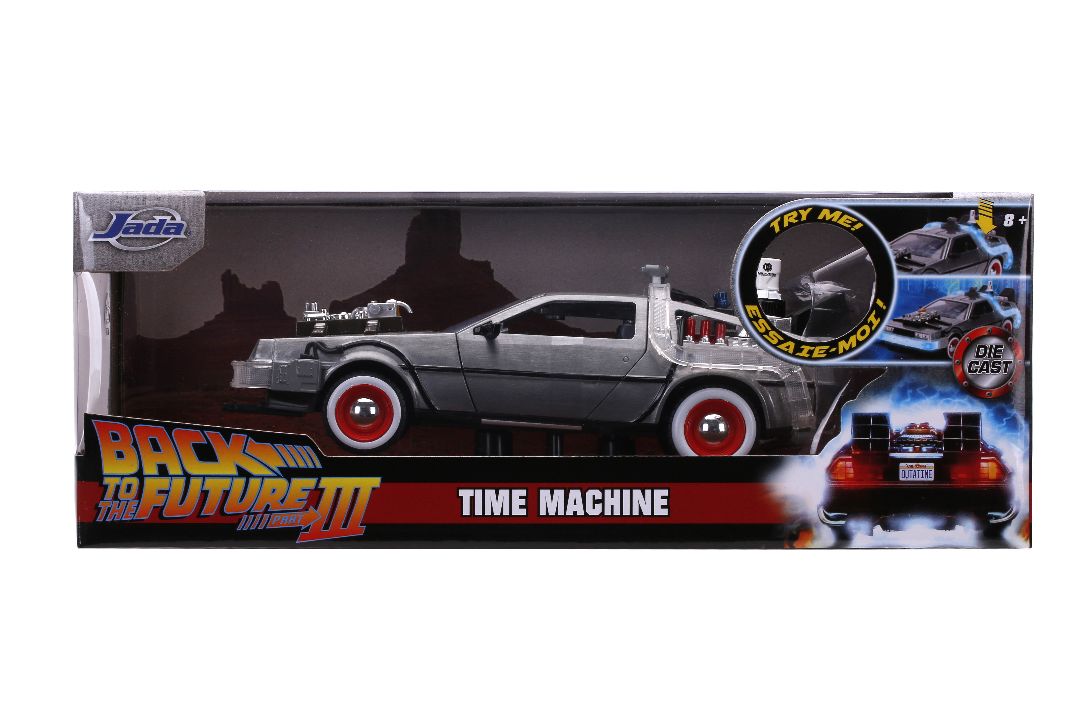 Jada 1/24 "Hollywood Rides" Back To The Future Part III w/ Light – image 12
