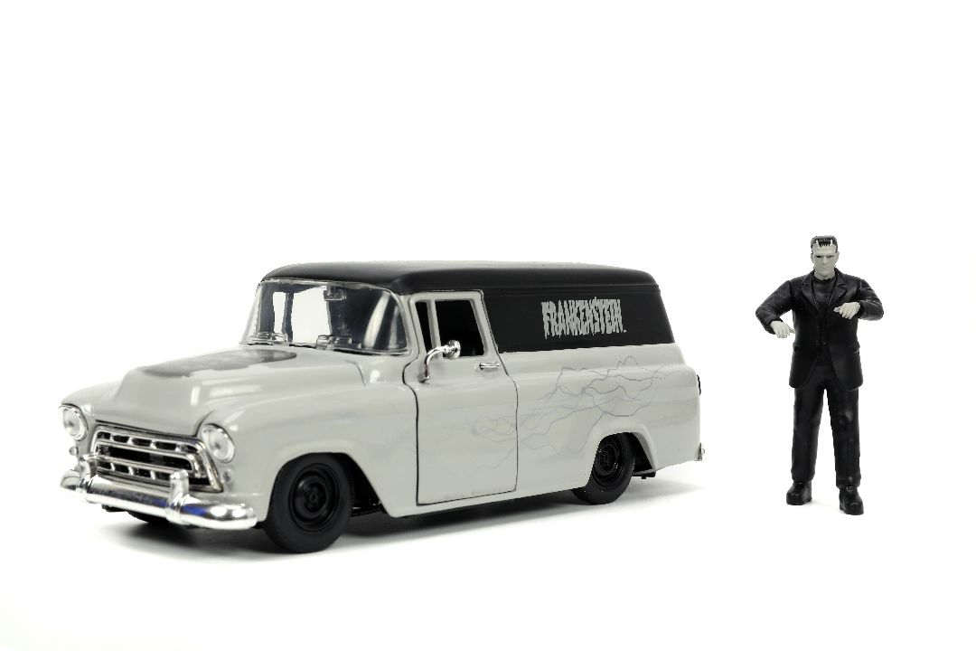 Jada 1/24 "Hollywood Rides" Frankenstein 1957 Chevy Sububan – image 2