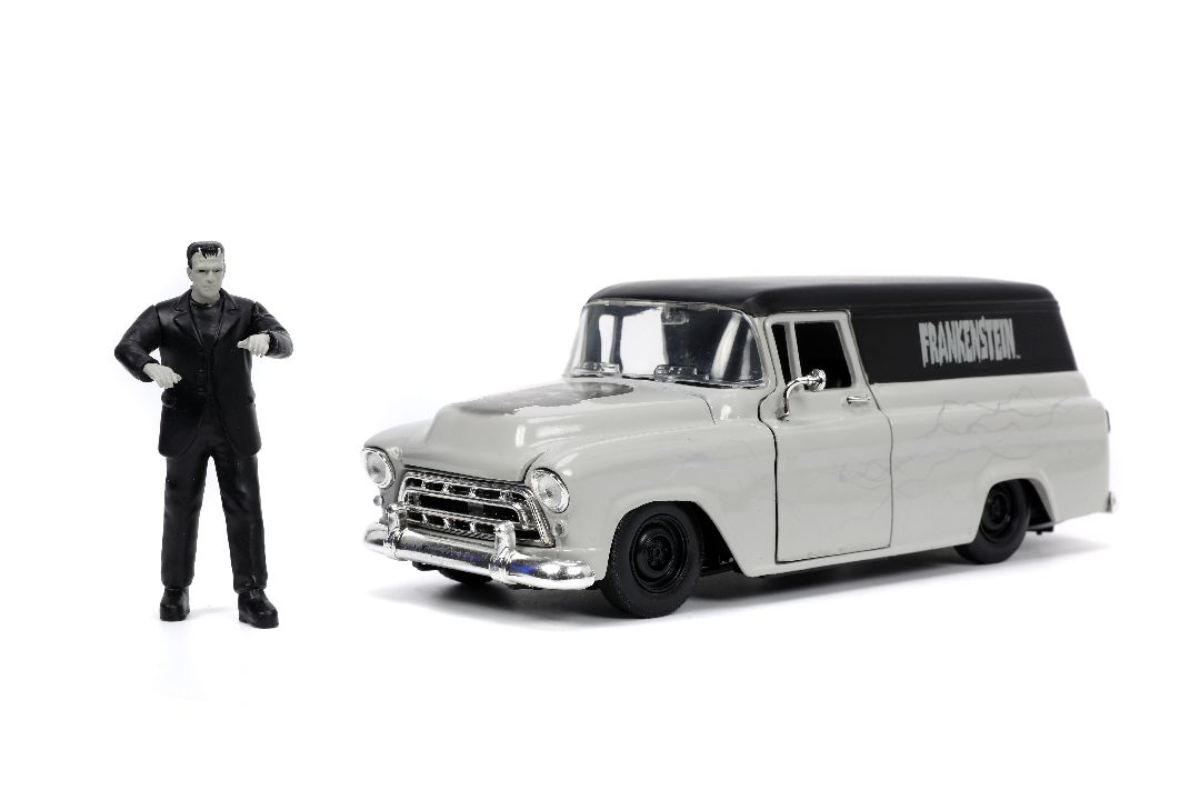 Jada 1/24 "Hollywood Rides" Frankenstein 1957 Chevy Sububan – image 3