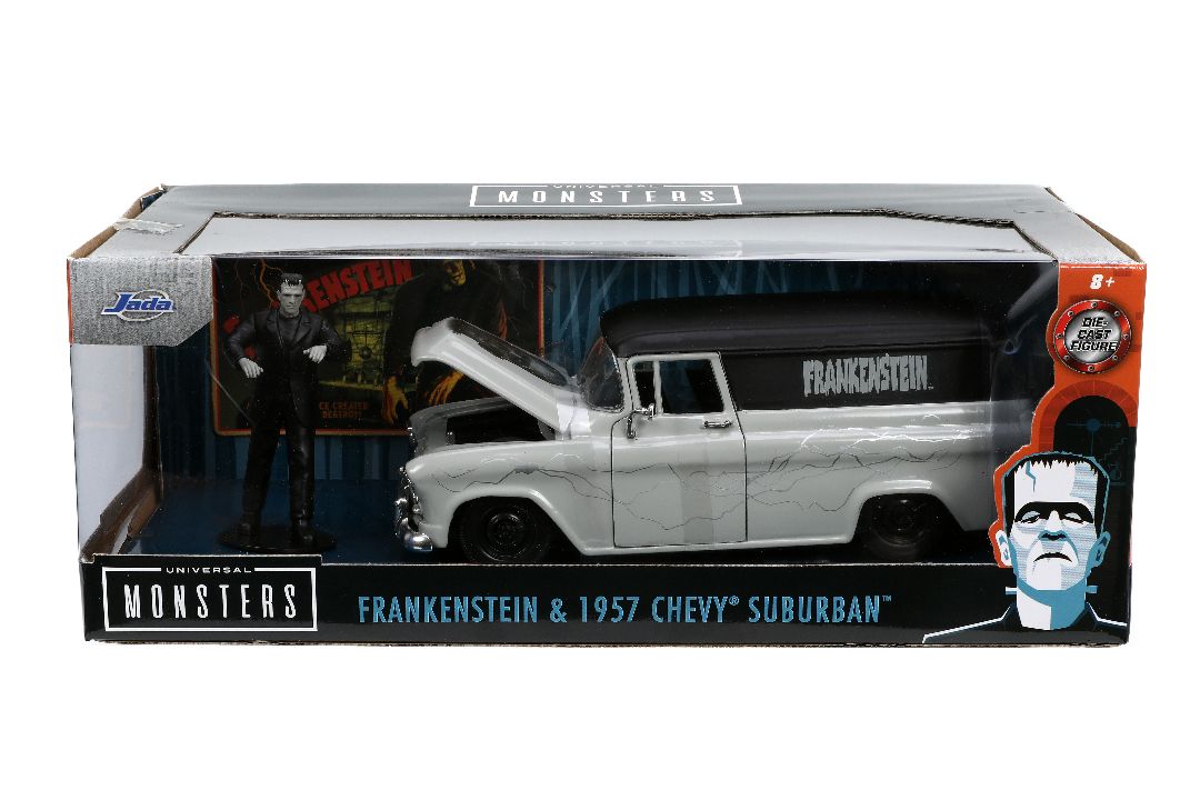 Jada 1/24 "Hollywood Rides" Frankenstein 1957 Chevy Sububan – image 16