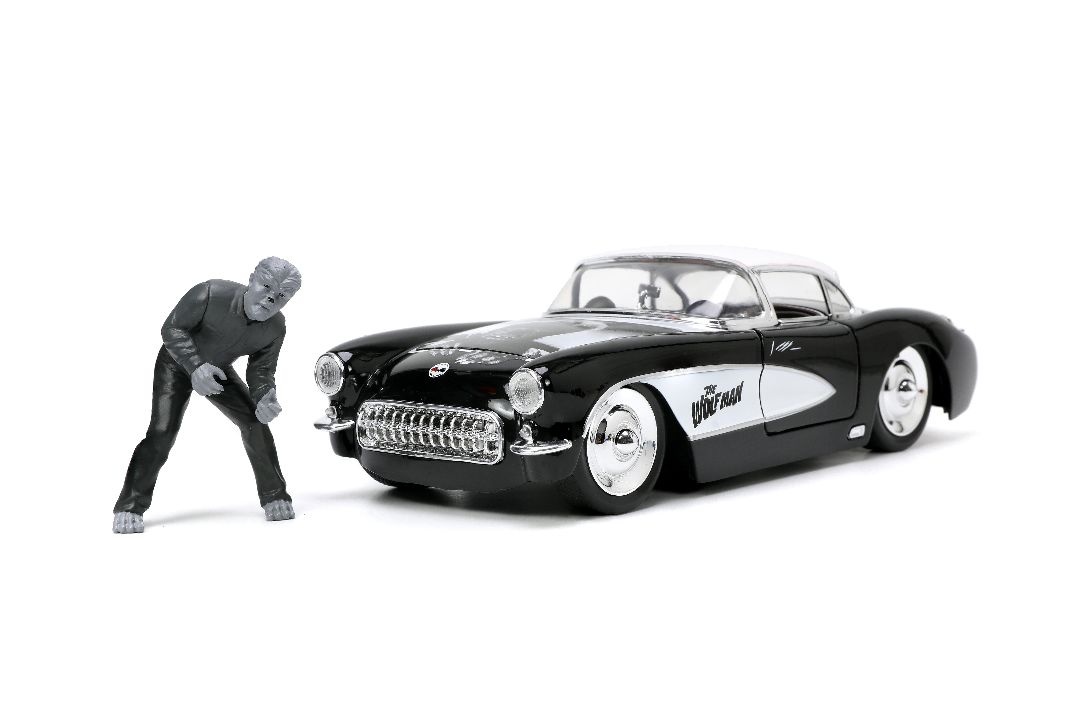 Jada 1/24 "Hollywood Rides" 1957 Corvette with The Wolfman – image 2