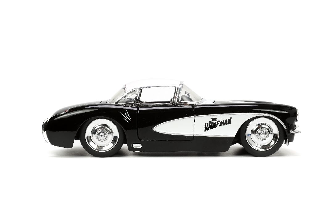 Jada 1/24 "Hollywood Rides" 1957 Corvette with The Wolfman – image 11