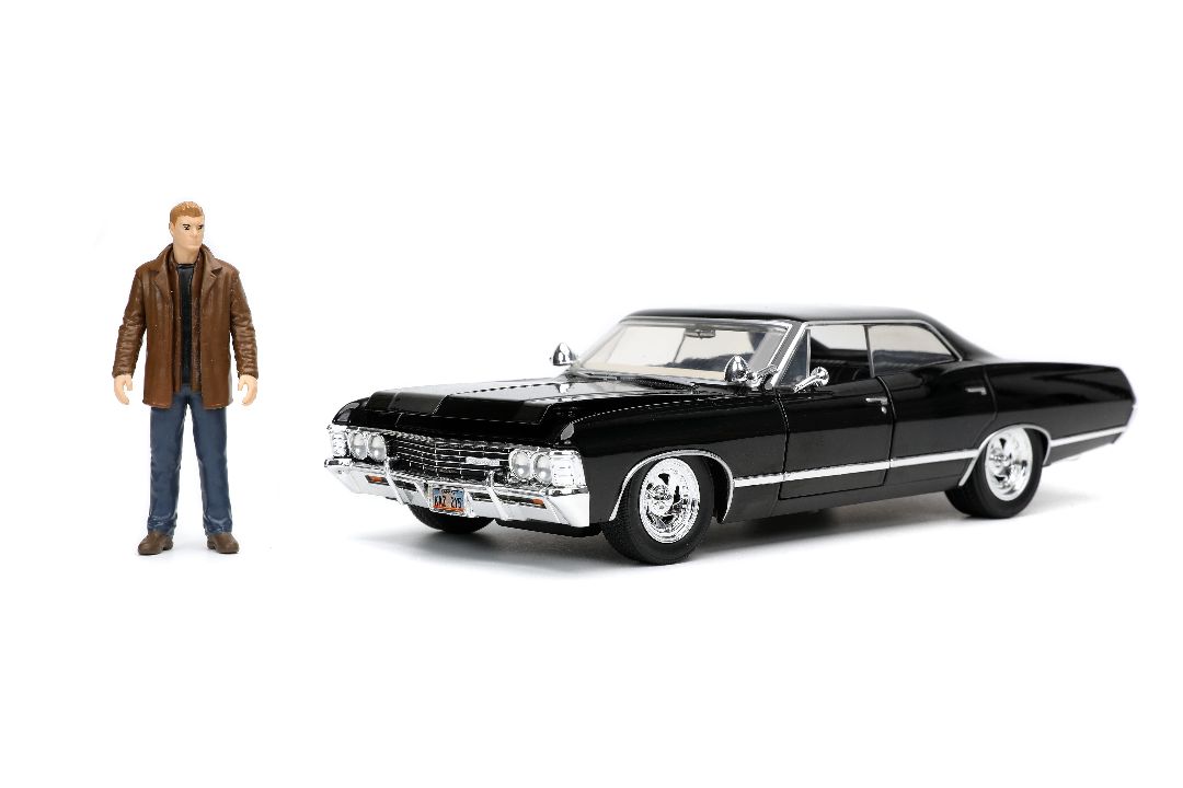Jada 1/24 "Hollywood Rides" Supernatural 1967 Impala w/ Dean thumbnail 1