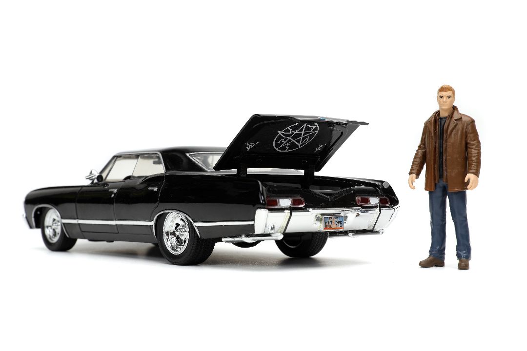 Jada 1/24 "Hollywood Rides" Supernatural 1967 Impala w/ Dean thumbnail 14