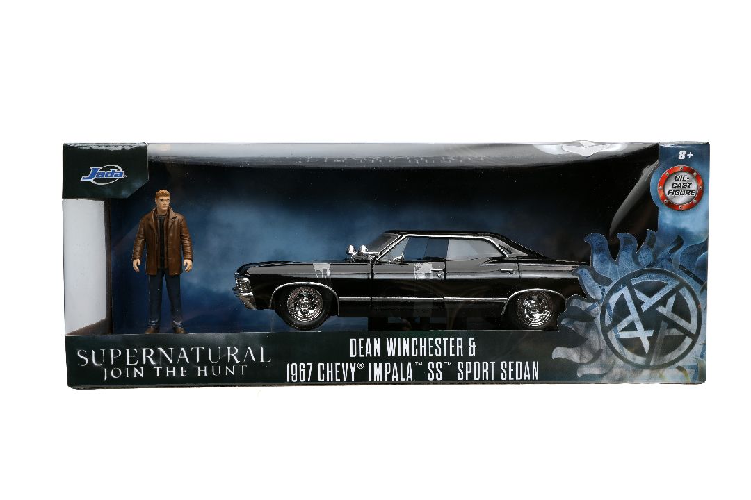 Jada 1/24 "Hollywood Rides" Supernatural 1967 Impala w/ Dean thumbnail 18