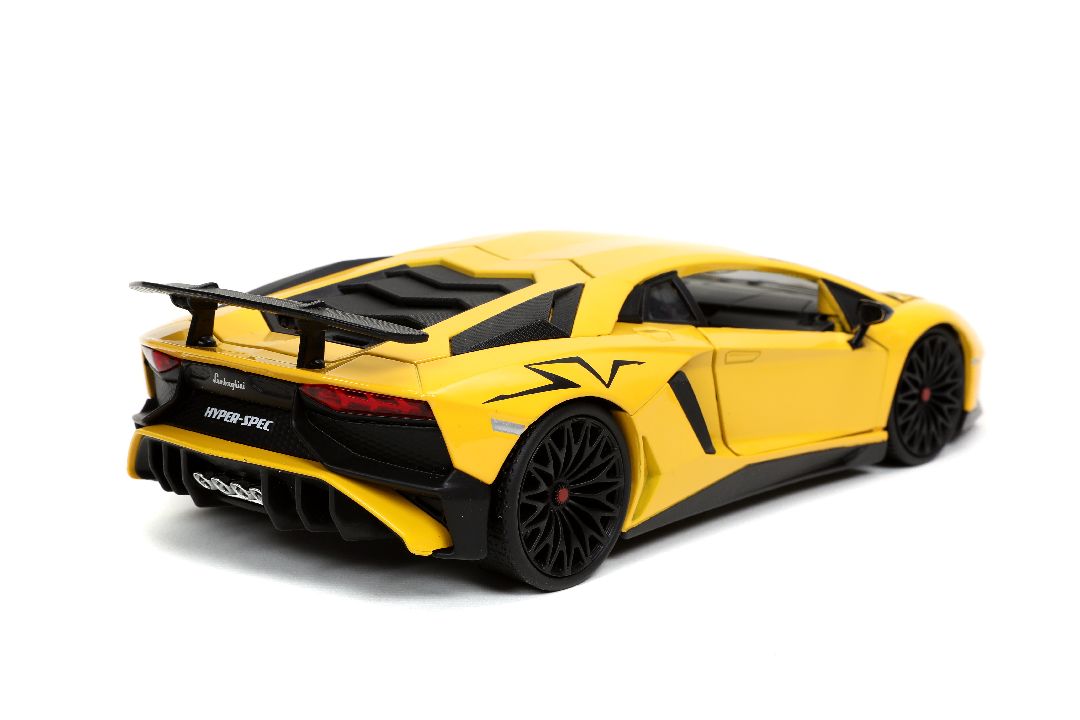 Jada 1/24 "Hyper-Spec" Lamborghini Aventador SV - Yellow – image 4
