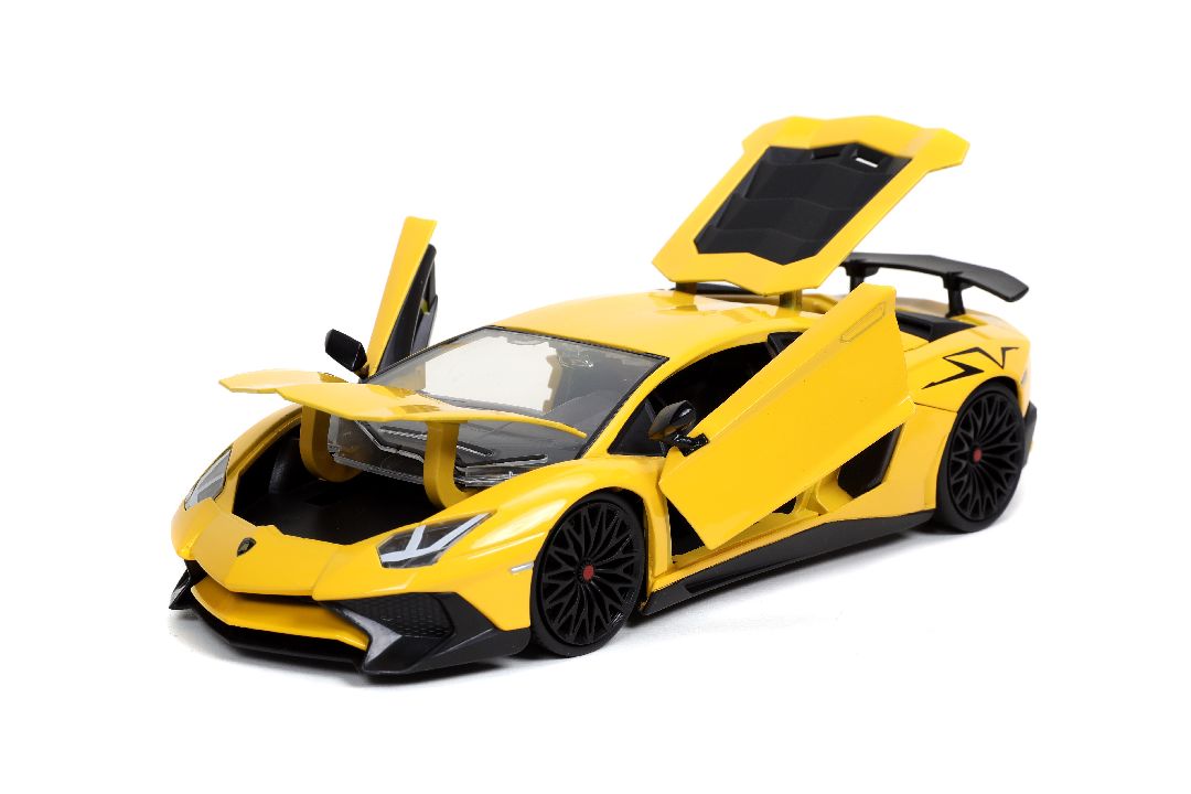 Jada 1/24 "Hyper-Spec" Lamborghini Aventador SV - Yellow – image 9