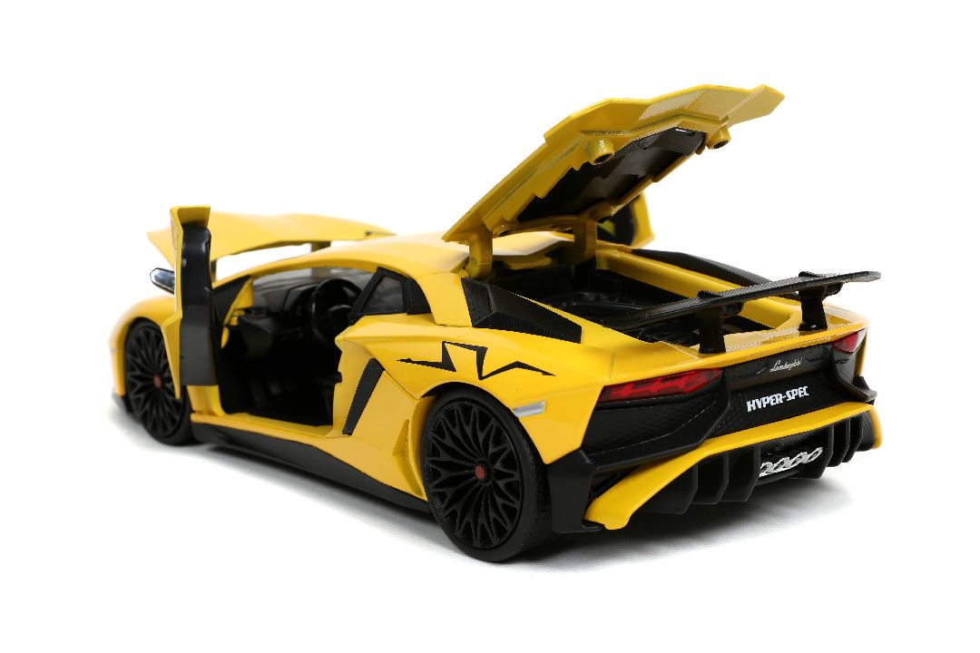 Jada 1/24 "Hyper-Spec" Lamborghini Aventador SV - Yellow – image 10