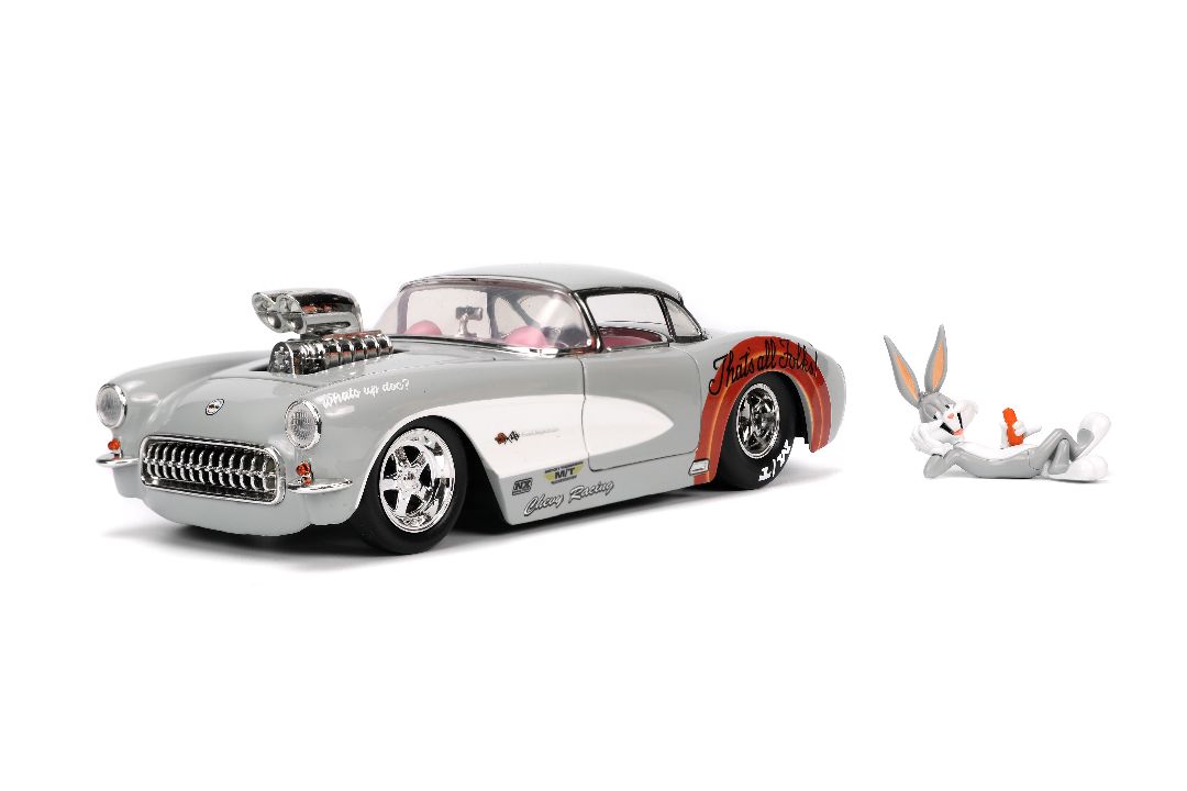 Jada 1/24 "Hollywood Rides" 1957 Corvette w/Bugs Bunny – image 2