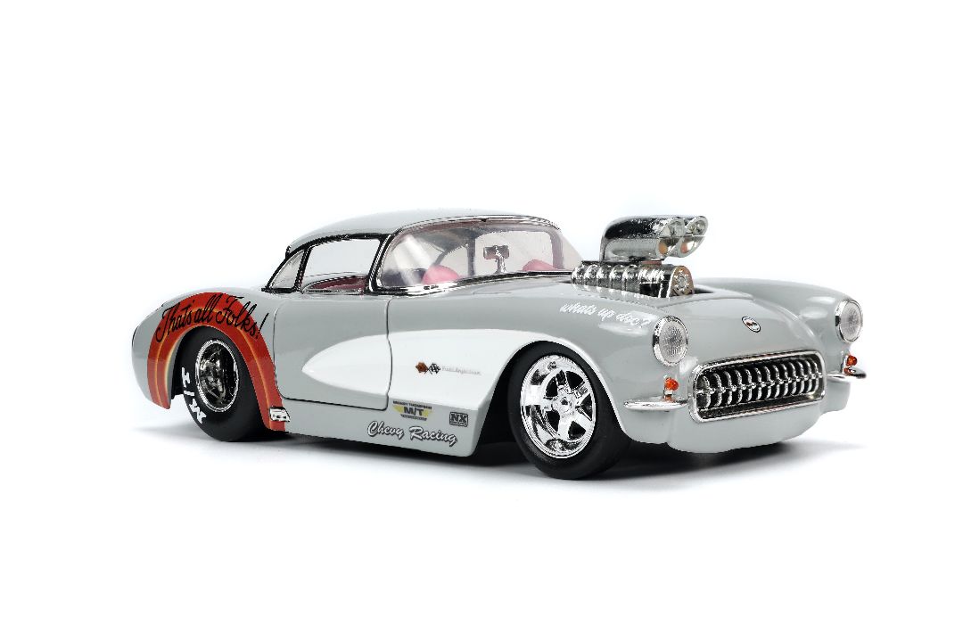 Jada 1/24 "Hollywood Rides" 1957 Corvette w/Bugs Bunny – image 12