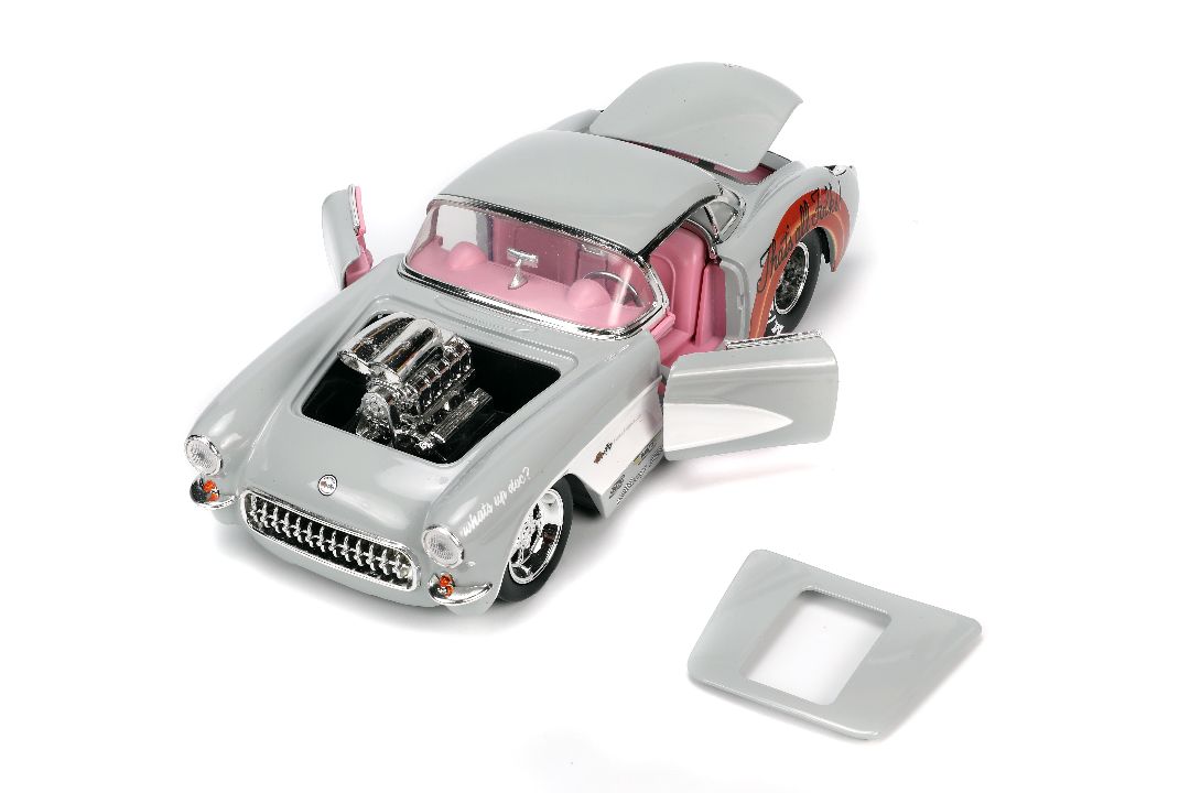 Jada 1/24 "Hollywood Rides" 1957 Corvette w/Bugs Bunny – image 13