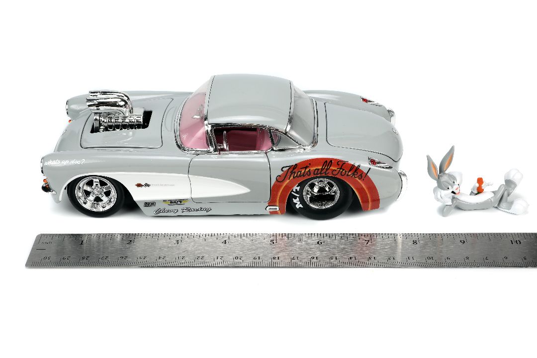 Jada 1/24 "Hollywood Rides" 1957 Corvette w/Bugs Bunny – image 17
