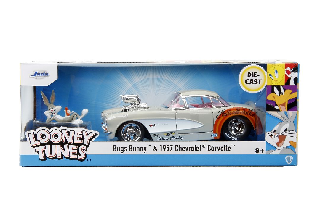 Jada 1/24 "Hollywood Rides" 1957 Corvette w/Bugs Bunny – image 19