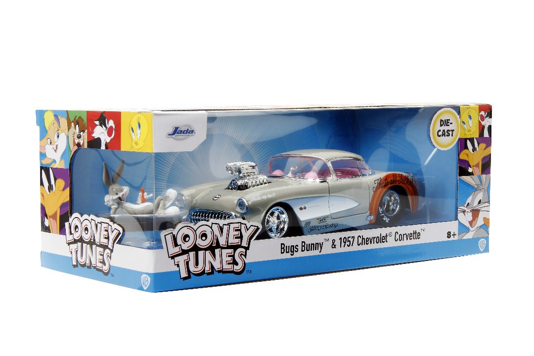Jada 1/24 "Hollywood Rides" 1957 Corvette w/Bugs Bunny – image 20