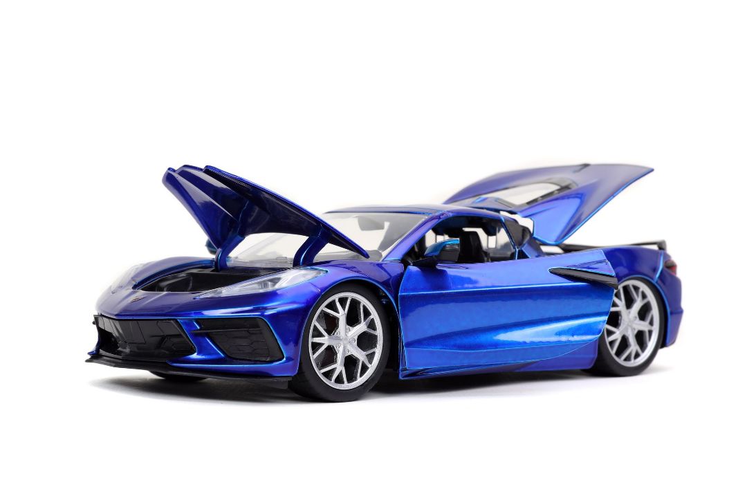 Jada 1/24 "BIGTIME Muscle" 2020 Corvette Stingray - Candy Blue – image 3