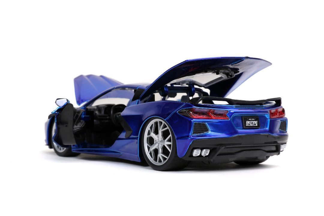 Jada 1/24 "BIGTIME Muscle" 2020 Corvette Stingray - Candy Blue – image 4