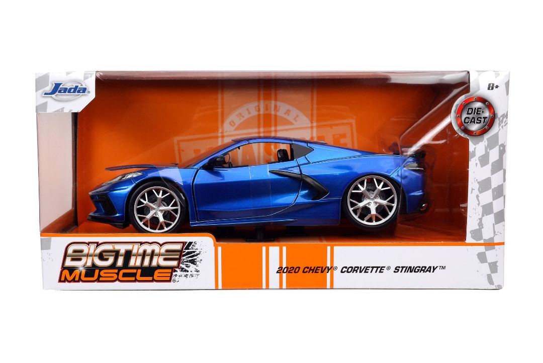 Jada 1/24 "BIGTIME Muscle" 2020 Corvette Stingray - Candy Blue – image 5