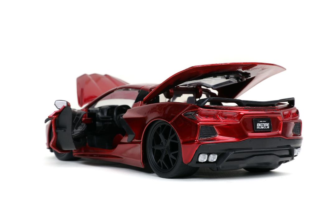 Jada 1/24 "BIGTIME Muscle" 2020 Corvette Stingray - Candy Red – image 4