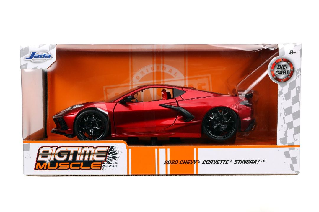 Jada 1/24 "BIGTIME Muscle" 2020 Corvette Stingray - Candy Red – image 5