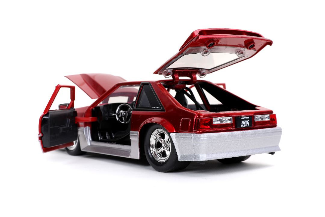 Jada 1/24 "BIGTIME Muscle" 1989 Ford Mustang GT - Candy Red – image 10