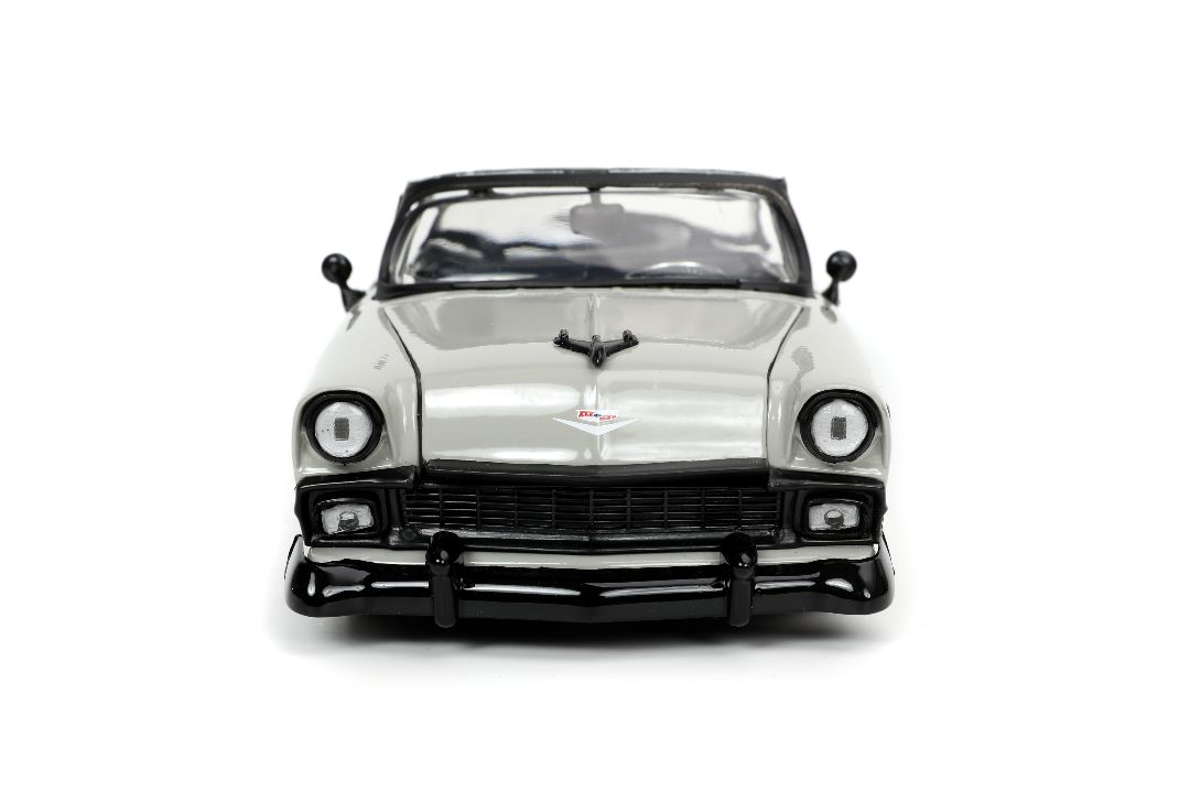 Jada 1/24 "BIGTIME Muscle" 1956 Chevy Bel Air - Grey/White thumbnail 11