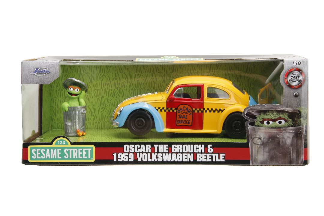 Jada 1/24 "Hollywood Rides" Sesame Street 1959 VW Beetle – image 9