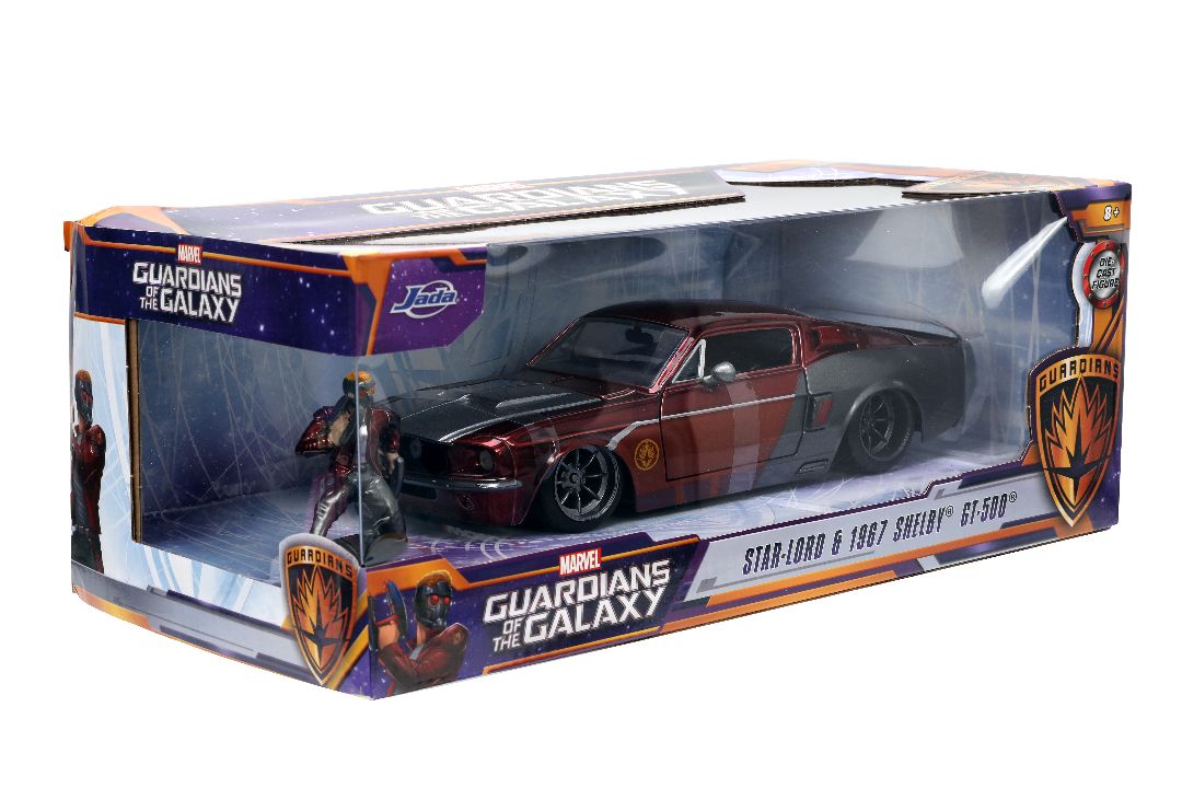 Jada 1/24 "Hollywood Rides" Marvel 1967 Shelby GT500 Star-Lord – image 14