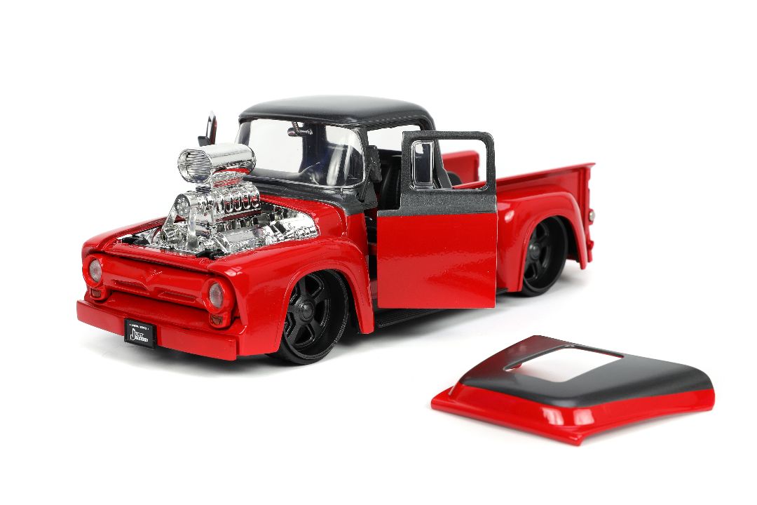 Jada 1/24 "Just Trucks" 1956 Ford F-100 Pickup with Rack – image 6