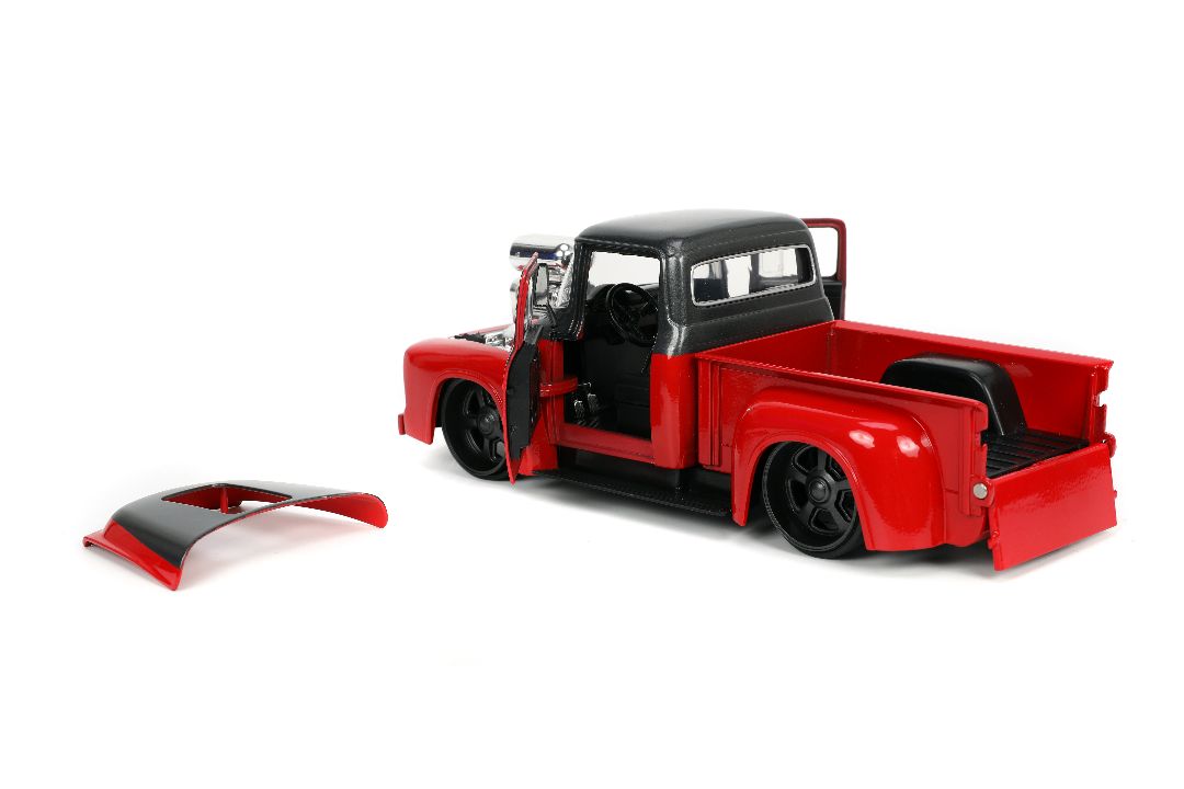Jada 1/24 "Just Trucks" 1956 Ford F-100 Pickup with Rack – image 7