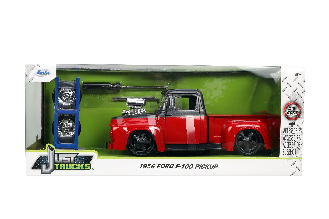 Jada 1/24 "Just Trucks" 1956 Ford F-100 Pickup with Rack – image 9