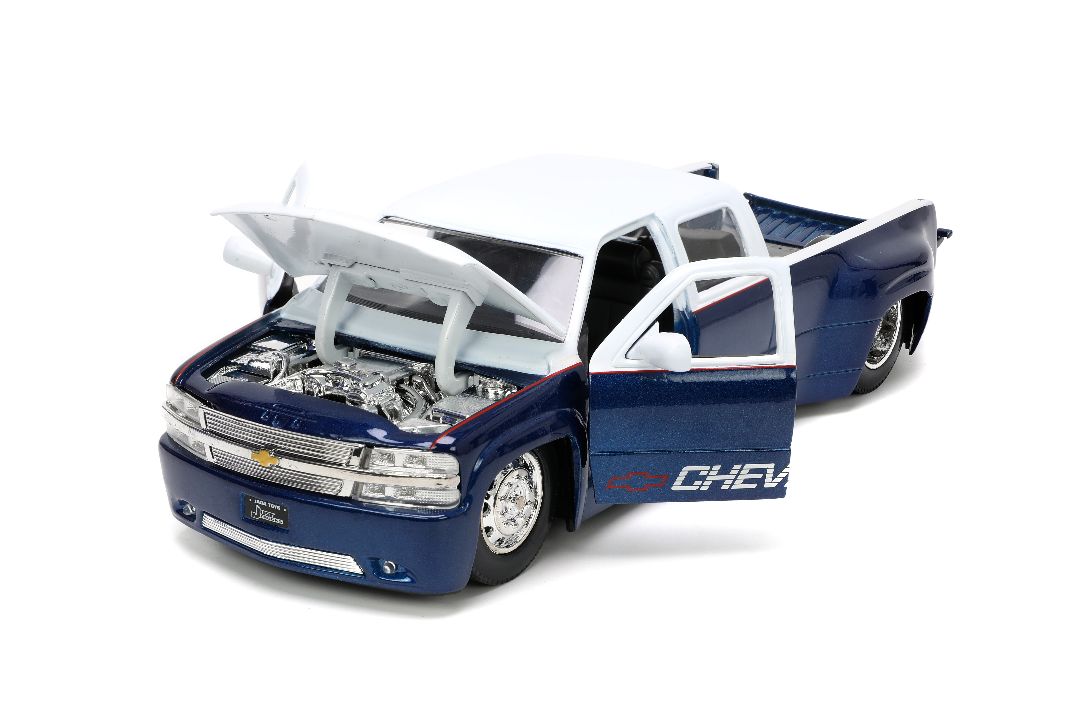 Jada 1/24 "Just Trucks" 1999 Chevy Silverado Dooley with Rack – image 6