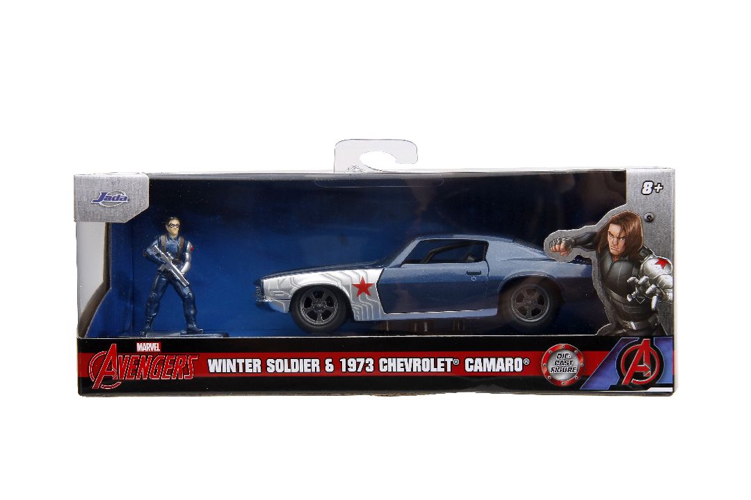 Jada 1/32 "Hollywood Rides" Marvel 1973 Chevy Camaro W/Soldier – image 18