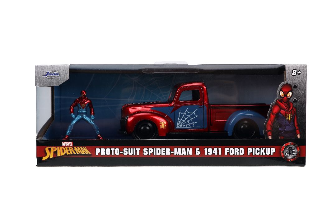 Jada 1/32 "Hollywood Rides" 1941 Ford Pickup with Spider-Man – image 13