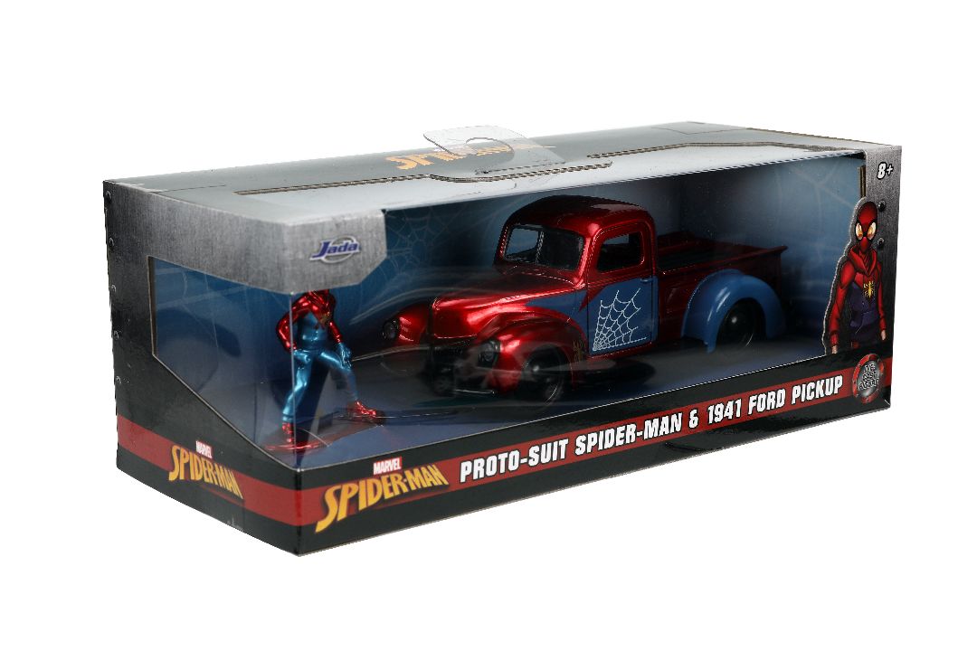 Jada 1/32 "Hollywood Rides" 1941 Ford Pickup with Spider-Man – image 14