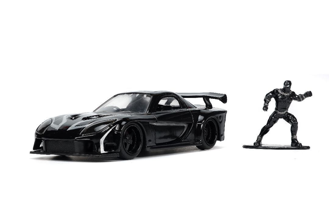 Jada 1/32 "Hollywood Rides" Marvel 1993 Mazda RX7 w/Blk Panther – image 2