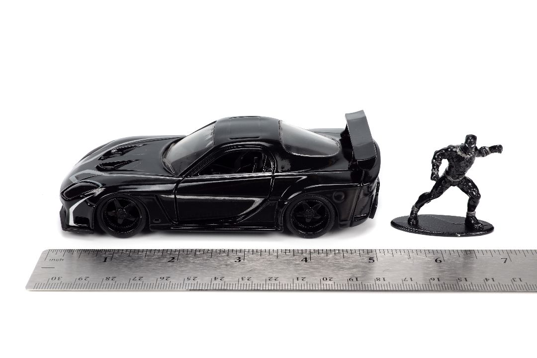 Jada 1/32 "Hollywood Rides" Marvel 1993 Mazda RX7 w/Blk Panther – image 17