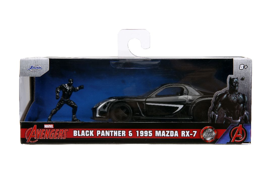 Jada 1/32 "Hollywood Rides" Marvel 1993 Mazda RX7 w/Blk Panther – image 19