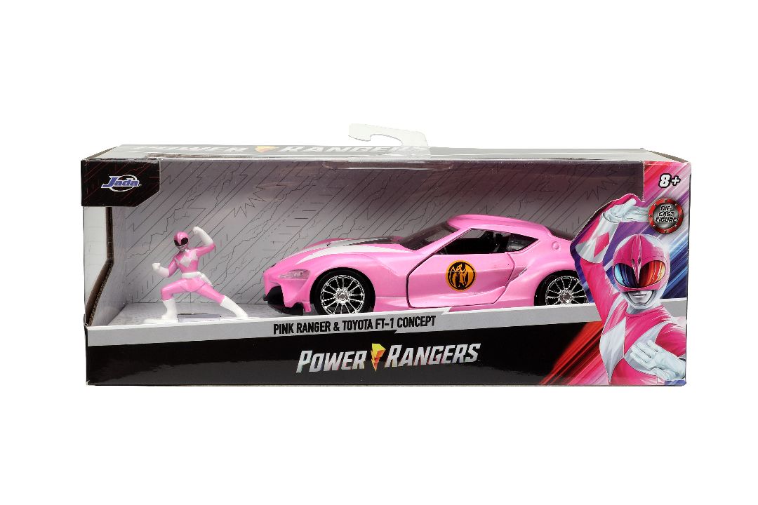 Jada 1/32 "Hollywood Rides" Toyota FT-1 Concept with Pink Ranger – image 16
