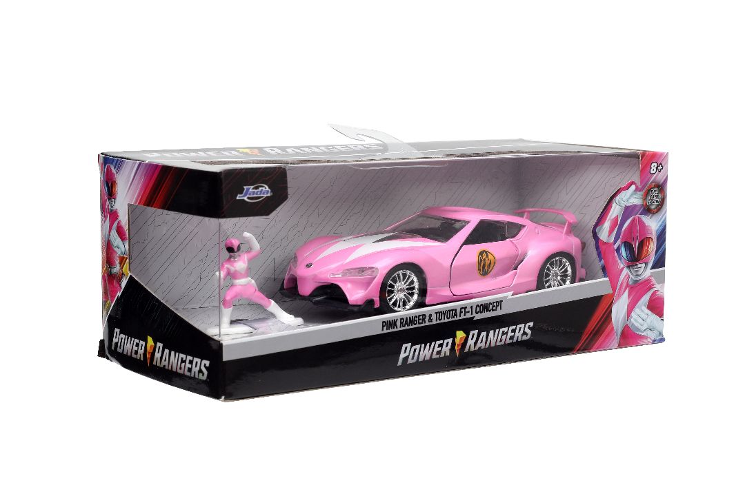 Jada 1/32 "Hollywood Rides" Toyota FT-1 Concept with Pink Ranger – image 17