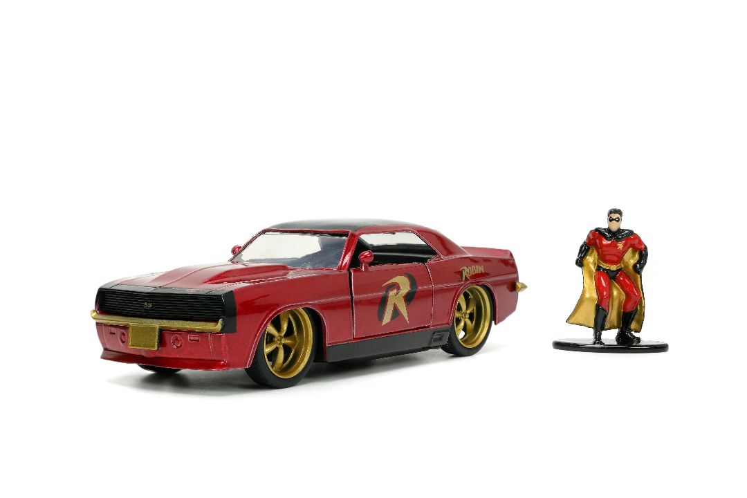 Jada 1/32 "Hollywood Rides" DC Comics 1969 Chevy Camaro w/Robin – image 2