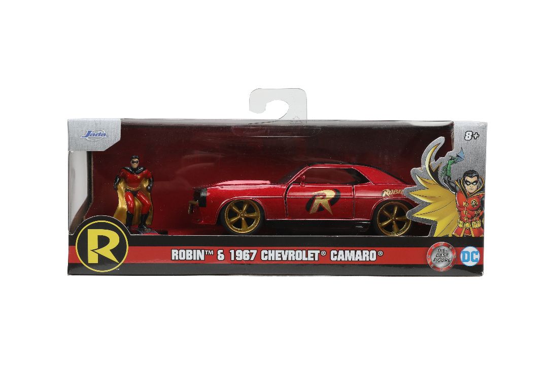 Jada 1/32 "Hollywood Rides" DC Comics 1969 Chevy Camaro w/Robin – image 18