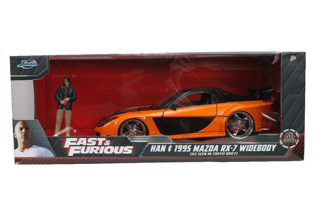 Jada 1/24 "Fast & Furious" Hans's Mazda RX-7 with Han – image 14