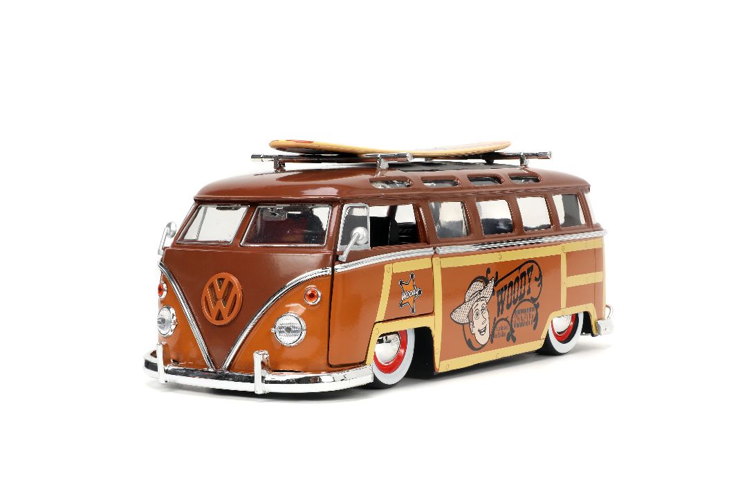 Jada 1/24 "Hollywood Rides" Disney 1962 VW Bus with Woody – image 5